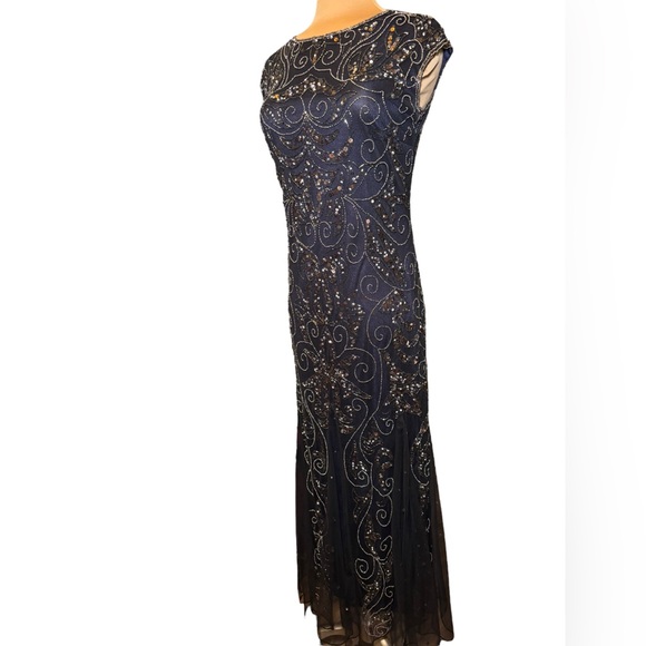 Pisarro Nights navy beaded size 4P - Picture 2 of 12